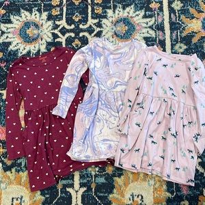 Three long sleeve dresses